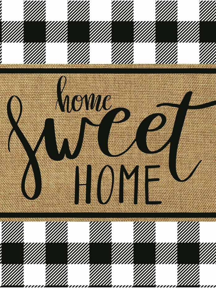 Home Sweet Home House Flag 28in by 40in for wholesale by Wholesale Home Decor