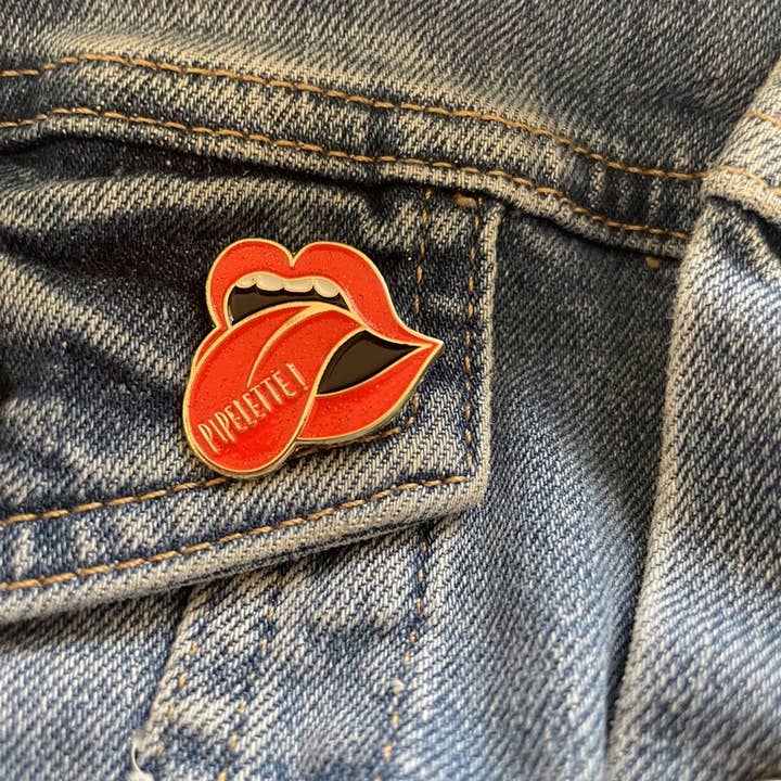 Chatterbox pin for wholesale by Madame la mouette