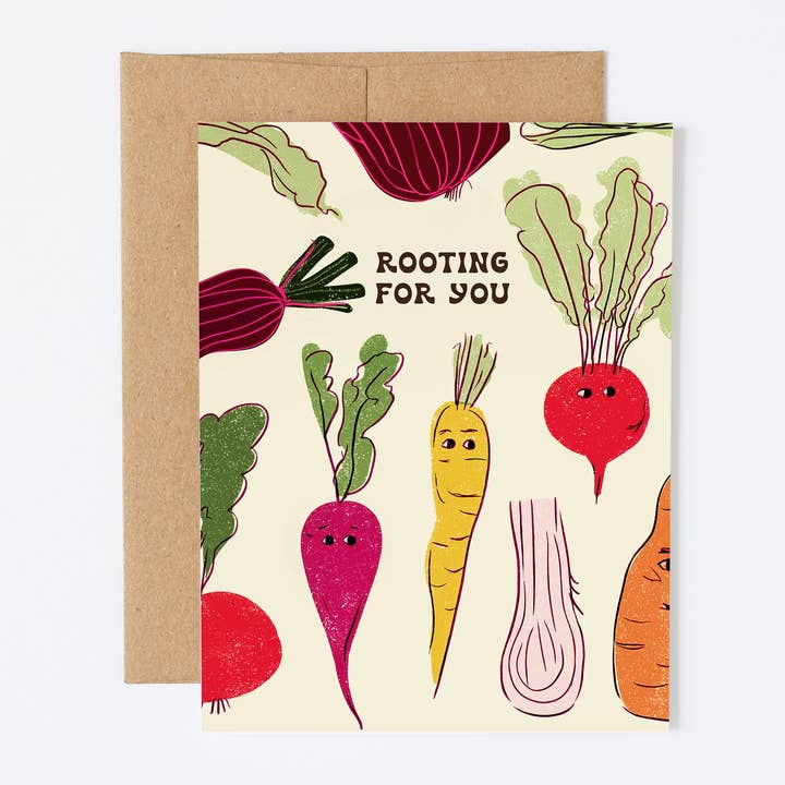 Ich drücke dir die Daumen - Wortspiel Ermutigungskarte für den Großhandel von Silly Goose Greeting Co.