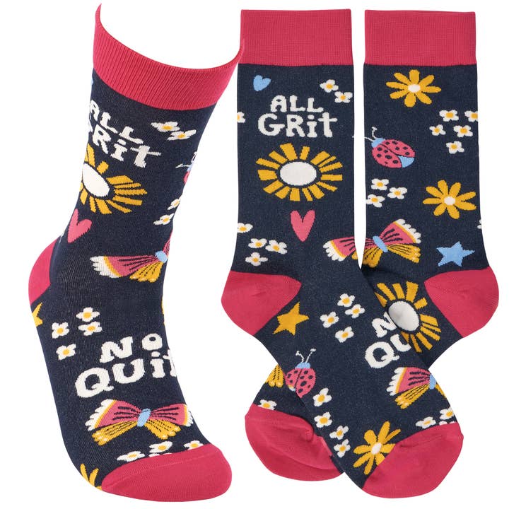 All Grit No Quit Socks for wholesale by Primitives by Kathy