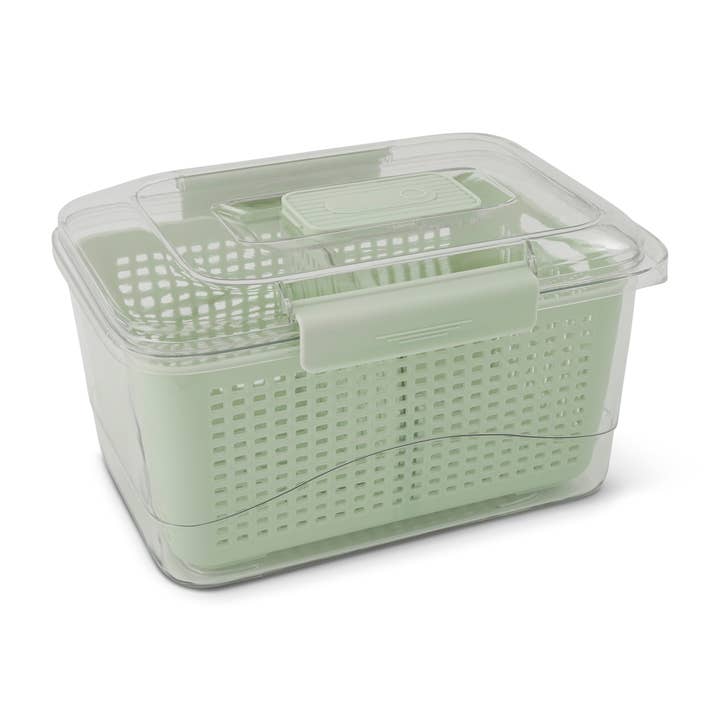 118oz Crisper Bin - Etched Glass for wholesale by Core Home