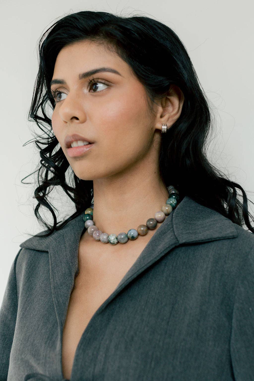 Kara Yoo - Wholesale Choker/Collar - Yona Collar, River Jasper1