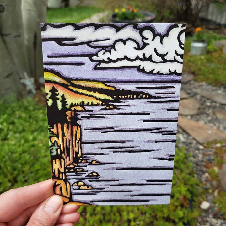 Sarah Angst Art - Wholesale Postcard - Postcard - On The Lake0