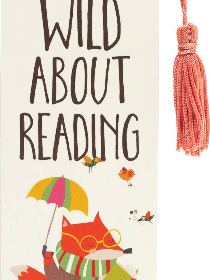Wild About Reading Children's Bookmark for wholesale by Peter Pauper Press