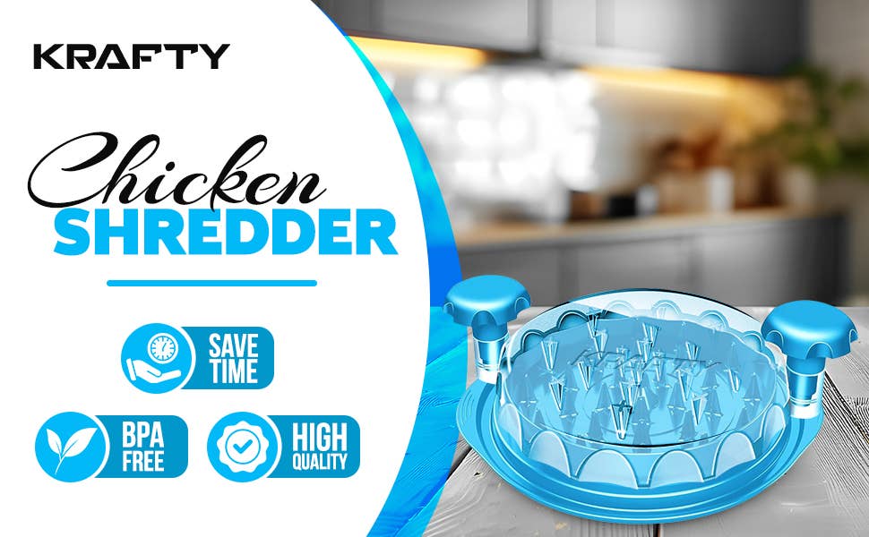 KRAFTY - Wholesale Kitchen Tool/Gadget - Chicken Shredder Tool, BBQ Claws, Meat Shredding Twist 7