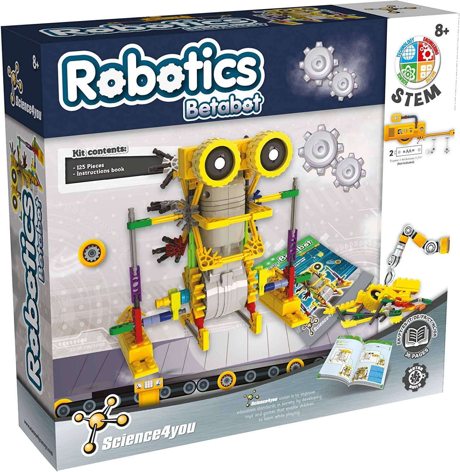 Science4you - Wholesale Building Set - Kids - Robot Betabot - STEM Toys for Kids (in 9 languages)6