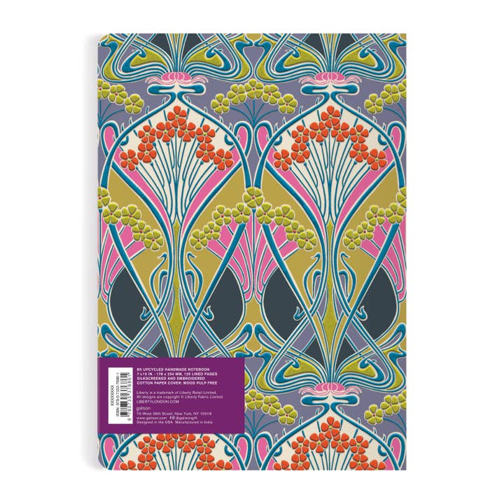Chronicle Books - Wholesale Journal/Diary - Liberty Ianthe Lichen B5 Handmade Embroidered Journal2