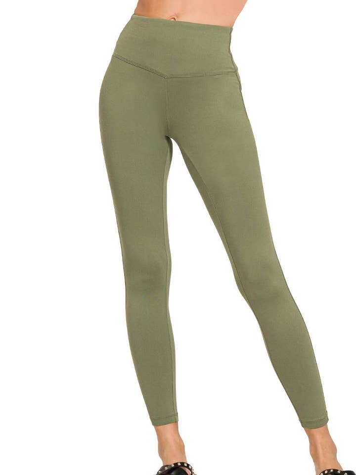 Brushed Microfiber Full Length Leggings for wholesale by Vanilla Monkey