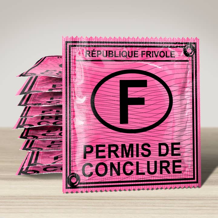 CALLVIN EU - Wholesale Gag Gift/Novelty Gift - Condom : Préservatif: Permis De Conclure