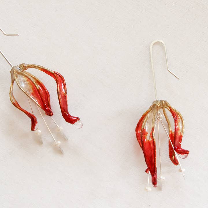 Verso - Wholesale Dangle Earrings - Lily Earrings, Sterling Silver, Large7
