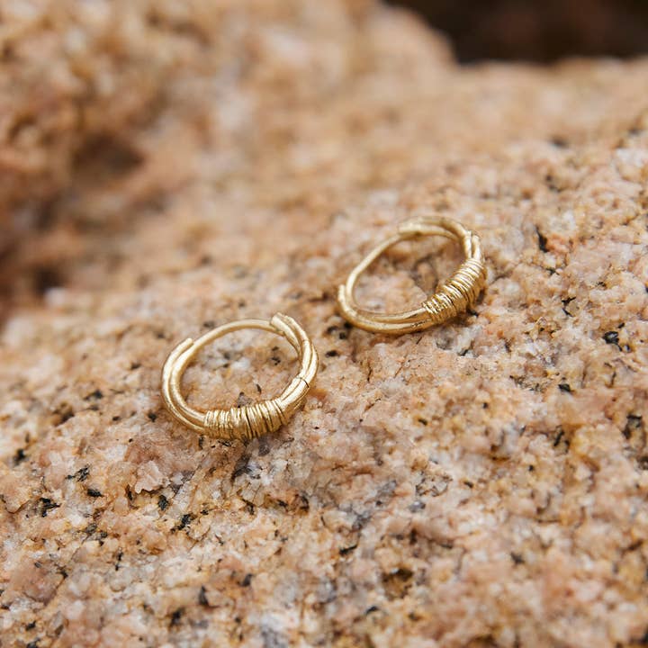 Agapée Jewelry - Venta al por mayor Pendientes de aro - Pendientes Sýrma | Joyería en oro resistente al agua1