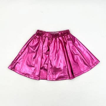 Hot pink metalliske nederdele for engroshandel hos Blended Spirit Children’s Clothing