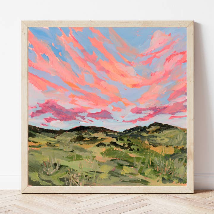 Nebraska Sunset Fine Art Print for wholesale by EmilyKenneyArt