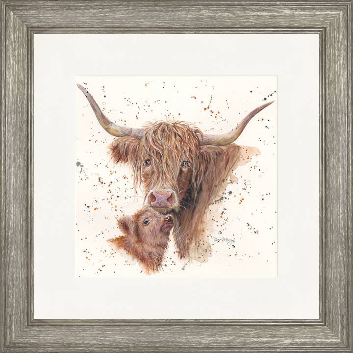 Lámina enmarcada cuadrada Highland Harmony (13 o 19 pulgadas) para venta al por mayor de Bree Merryn Art Ltd