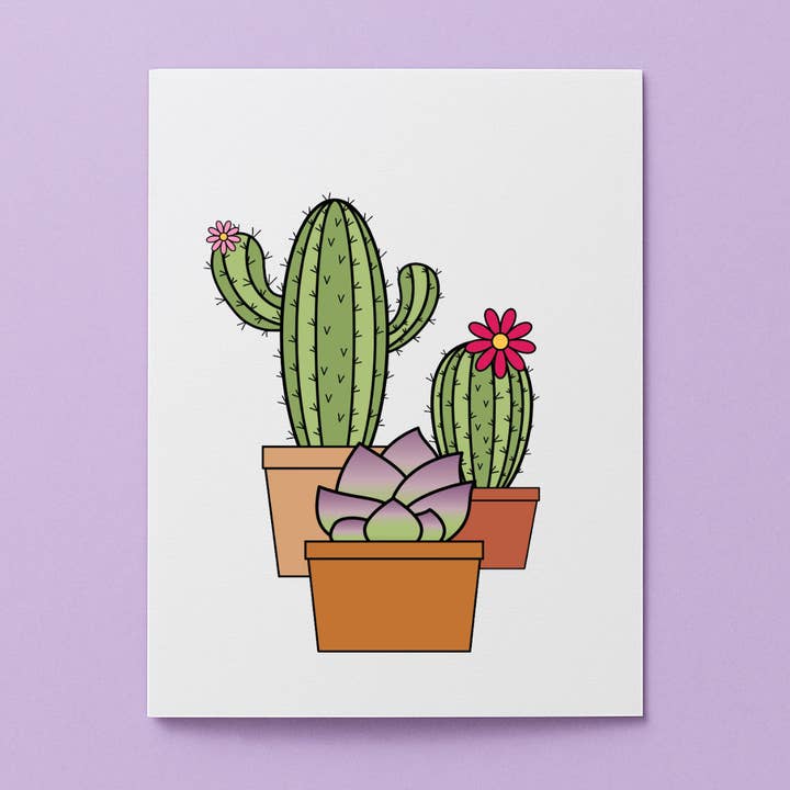 Cactus Everyday Card for wholesale by Cards by Renee