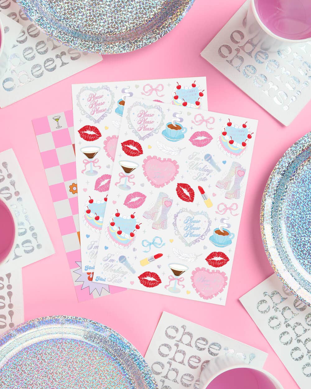 xo, Fetti - Wholesale Temporary Tattoo - Short & Sweet Tats - 54 temporary tattoos, Sabrina, cherry4