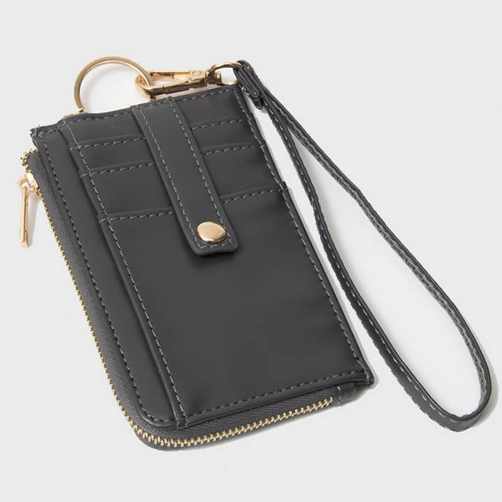 Sensibling Corp. - Wholesale Wristlet - Faux Leather Basket Weave Flat Card Holder Wallet Wristlet9