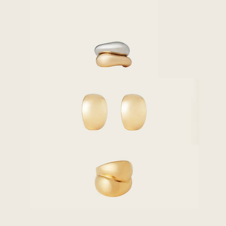 Conjunto de Amante de Joalharia Volumosa em Ouro por atacado de Aiori