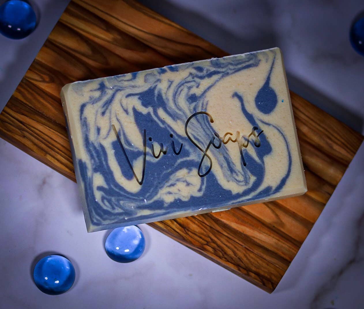 ViviSoaps – Großhandel Feste Seife – Blaubeere Thymian - Handgemachte Ziegenmilchseife6