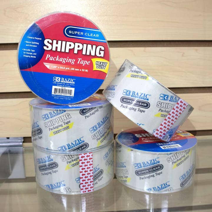 Luna Office Supply - Everyday Essential - Wholesale Tape - Heavy Duty Super Clear Packing Tape 1.88" x 54.6 Yards1