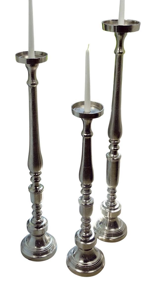 Michael & Philipp Noll e. K. – wholesale Candle holder – candlestick XXL silver1
