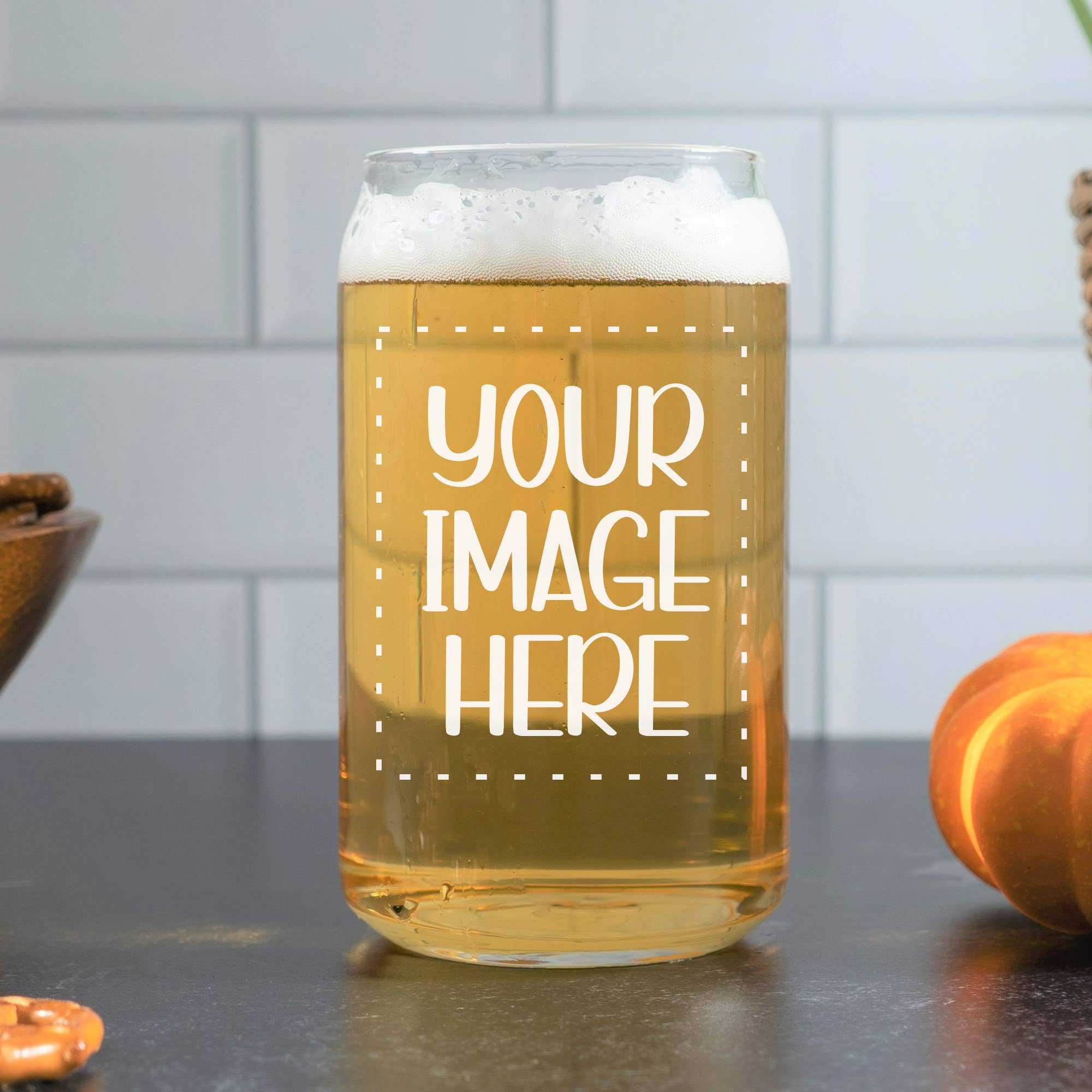 Blue Ridge Mountain Gifts - Wholesale Drinking Glass/Cup - Beer Can Glass - Brand Logo - Custom Personalized Image