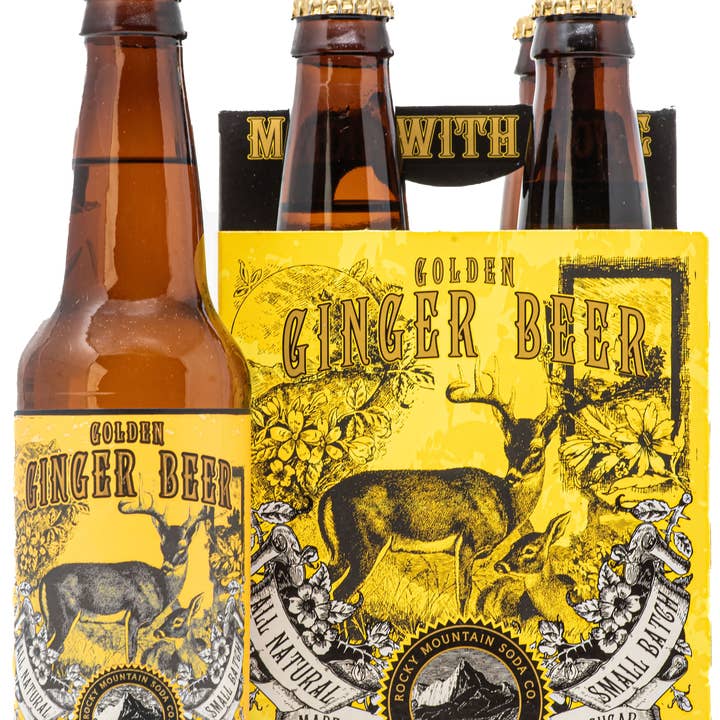 Rocky Mountain Soda - Wholesale Soda/Carbonated Drink - Golden Ginger Beer Soda Pop (BOTTLES ONLY)0