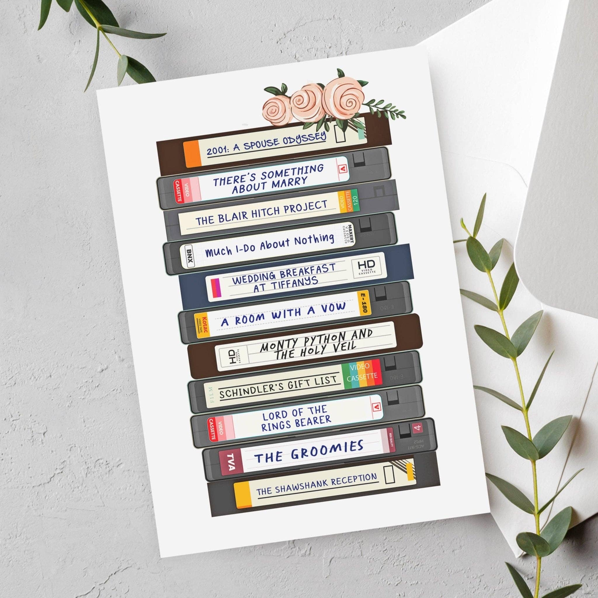 Of Life & Lemons - Vente Faire-part de mariage - Carte de mariage avec des jeux de mots de films amusants0