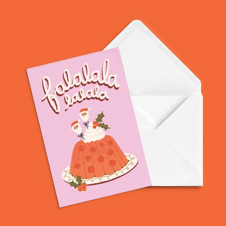 Biglietto d'auguri 'Aspic di Natale' per la vendita all'ingrosso da parte di Anne-Julie Dudemaine