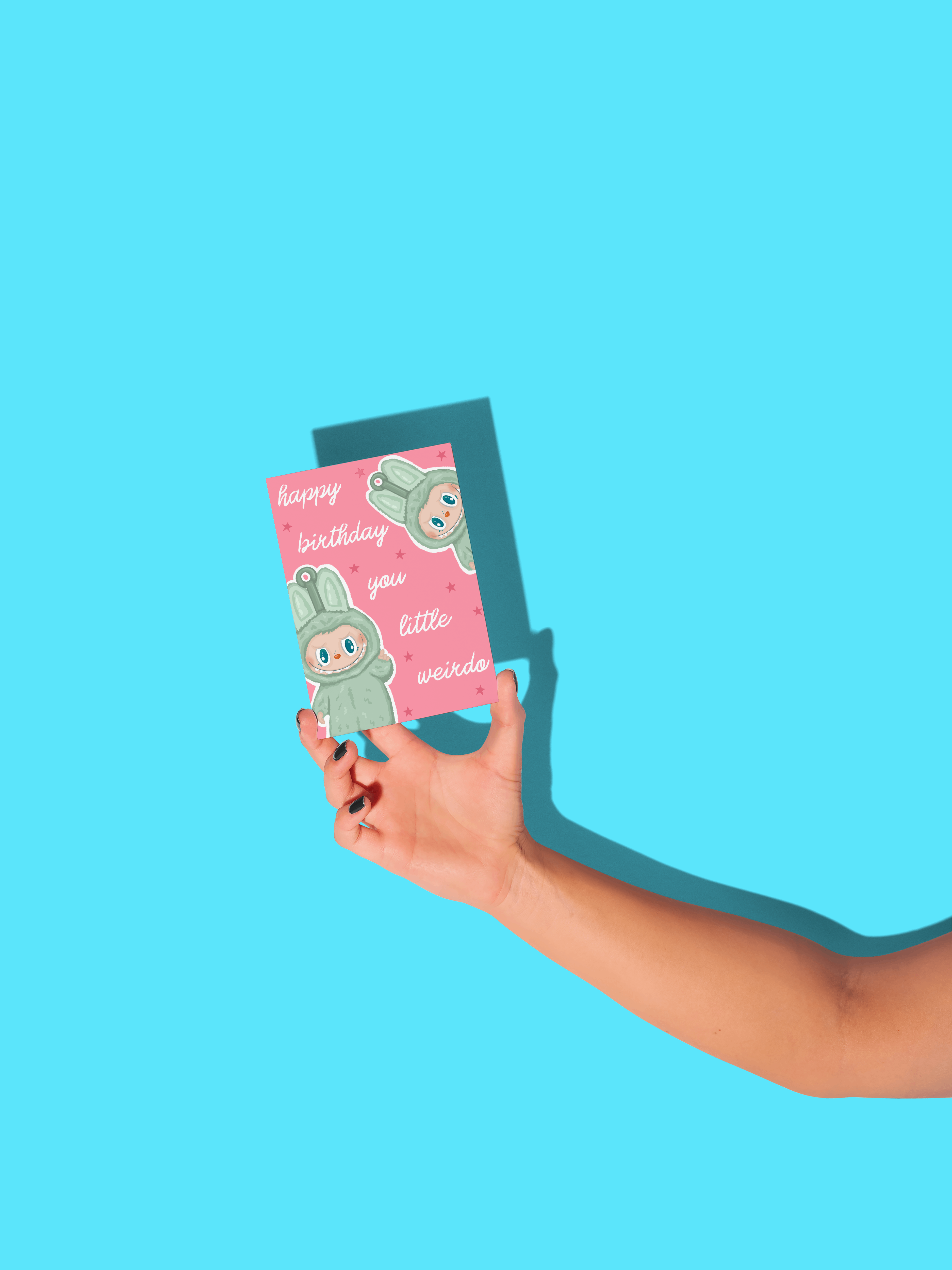 by Rosybum - Wholesale Birthday Card - Happy Birthday You Little Weirdo Labubu Birthday Card 5