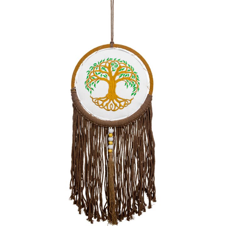 Kheops International - Wholesale Tapestry/Textile - Embroidered Wall Hanging w/ Fringe - Tree of Life (Each)