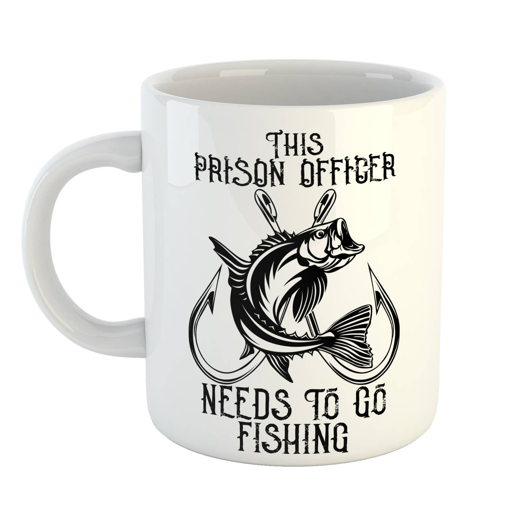 Just The Shirt – wholesale Coffee mug – This Prison Officer  Needs To Go Fishing Mug0