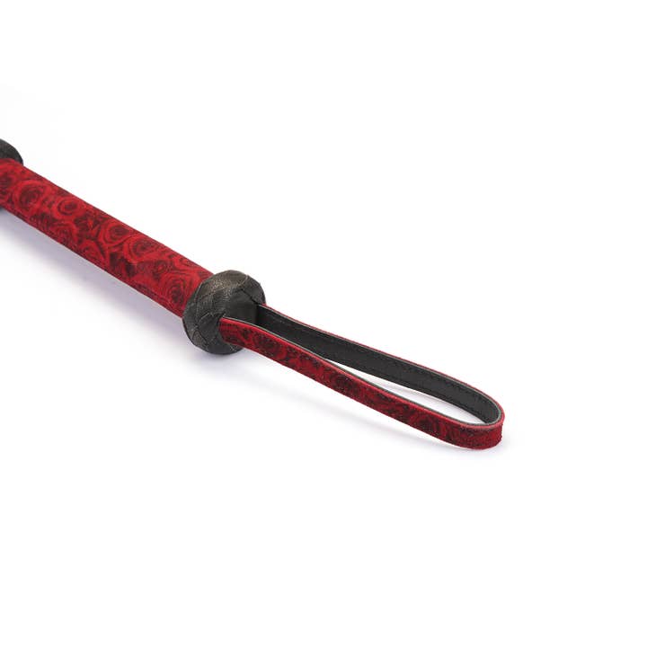 Liebe Seele - Wholesale Sex Toy - Kinbaku Ukiyoe Luxury Red Rosy Lamb Suede Leather Flogger