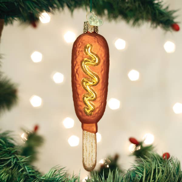 Corn Dog Ornament for wholesale by Old World Christmas