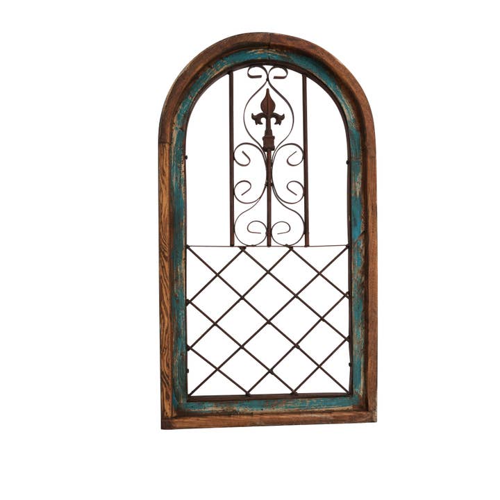 My Amigos Imports – Großhandel 3D-Wandkunst – Ausverkauf-Chaparral-Türkis Rustikales Fenster-16x28 Zoll-32 $