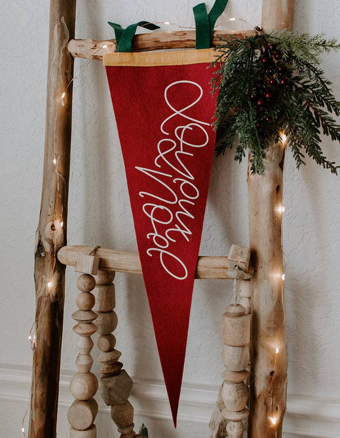 Chalkfulloflove - Wholesale Christmas Decoration - Joyeux Noel Felt Pennant (Christmas 2025)3