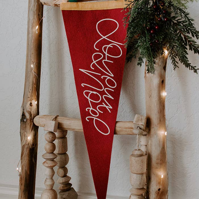 Chalkfulloflove - Wholesale Christmas Decoration - Joyeux Noel Felt Pennant (Christmas 2025)3