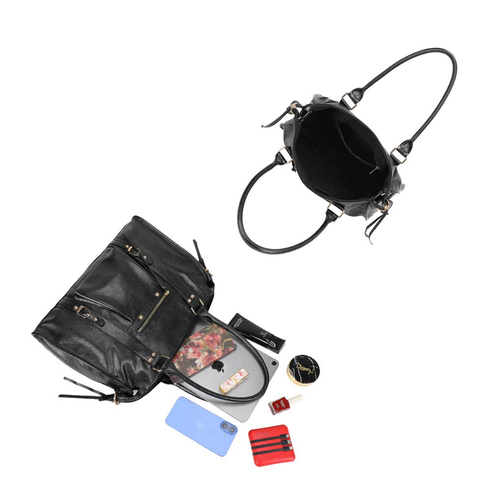 Gallantry - Wholesale Top Handle Bag - Women's - Skyla Metallic Large(R-1979-5)5