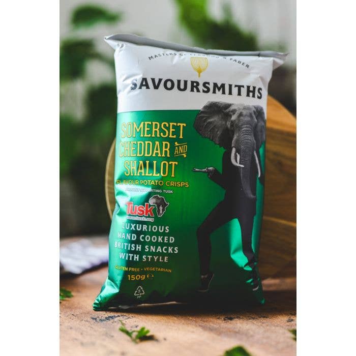 Gourmet Food Solutions, Inc. - Wholesale Chips - Somerset Cheddar & Shallot Chips | Savoursmiths 150g1
