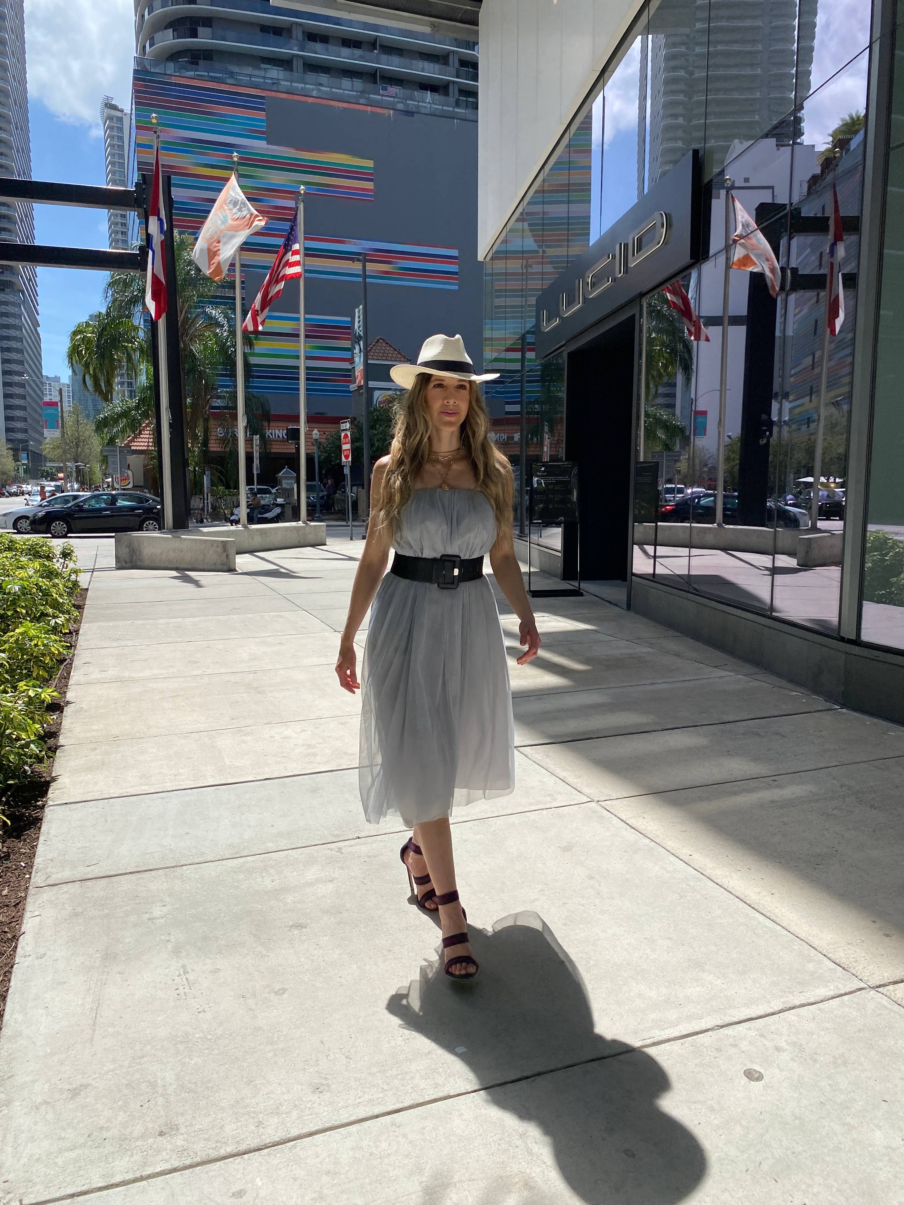 Sylvie Muller - Wholesale Skirt - Women's - Long Light Gray tutu1