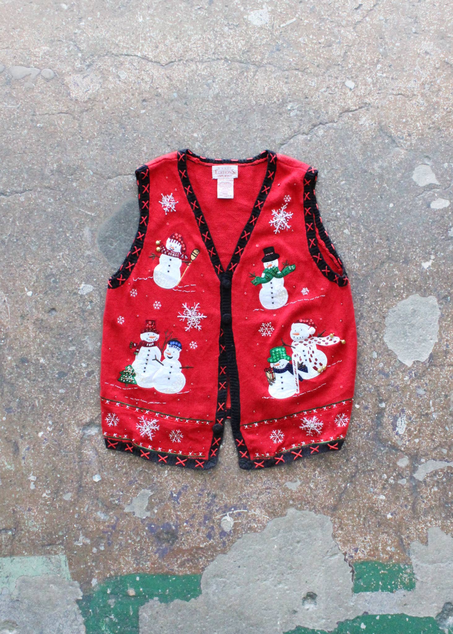 American Recycled Clothing – Engroshandel Strikvest/slipover – Kvinder – Jule-strikvestpakke1