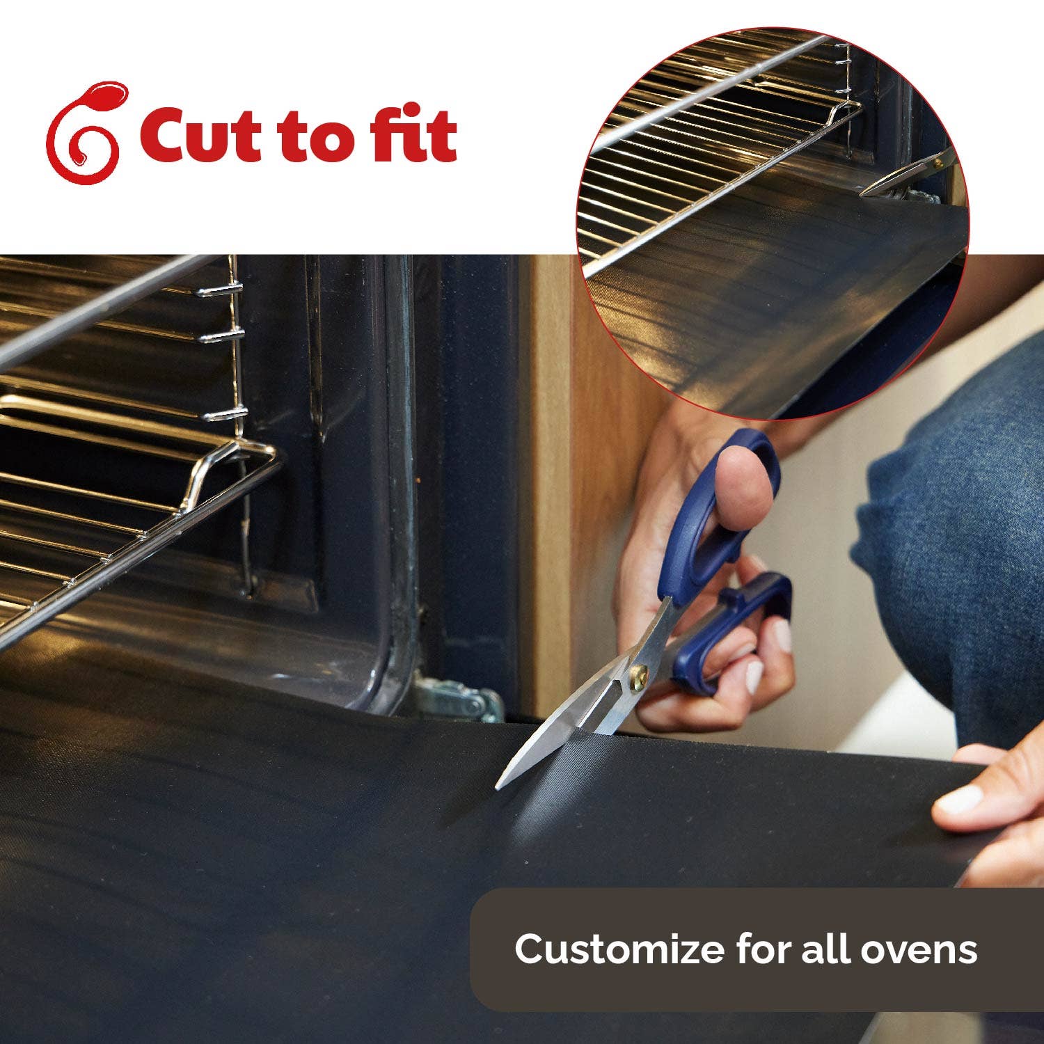 Cooks Innovations - Vendita all'ingrosso Tappetini da forno - Rivestimento antiaderente nero per forno, prodotto negli Stati Uniti10