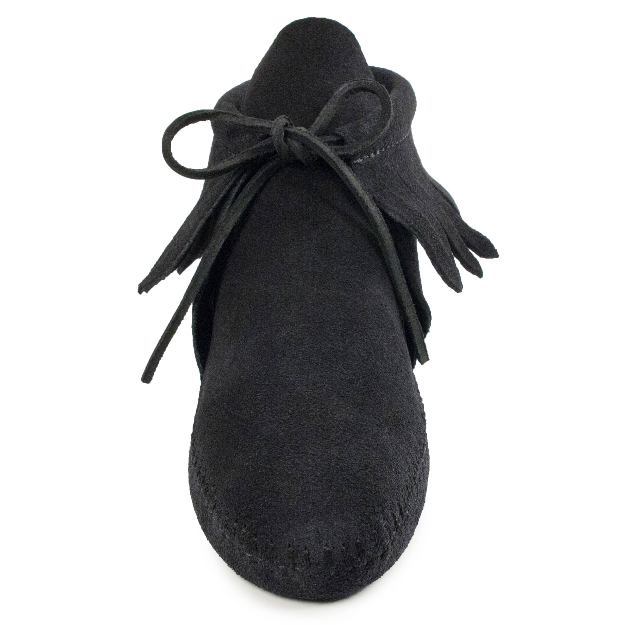 Minnetonka - Vente Bottines – femme - Bottine à semelle souple à franges classiques en daim pour femmes8