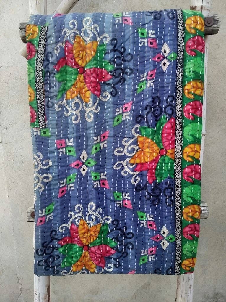 Meghcraft - Wholesale Quilt - Cotton Vintage Quilted Blanket-Bohemian Bed Decor Throw14