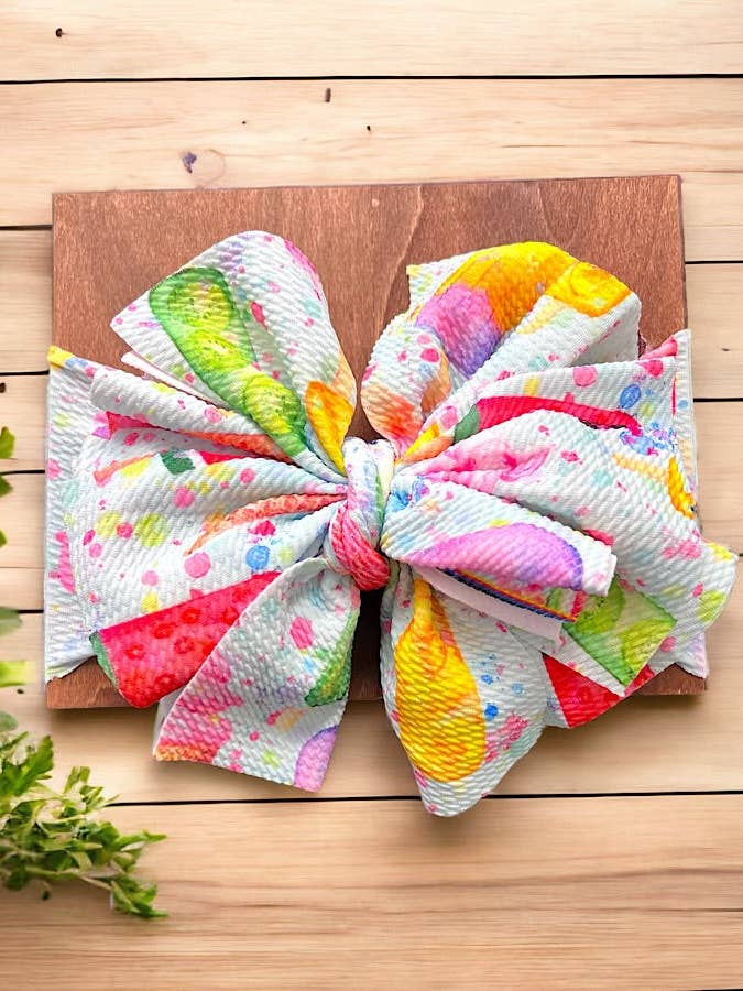Big tassel printed headbands 3pcs/$10.50choose your fav! F-DLH2365K for wholesale by Kids Charm Online