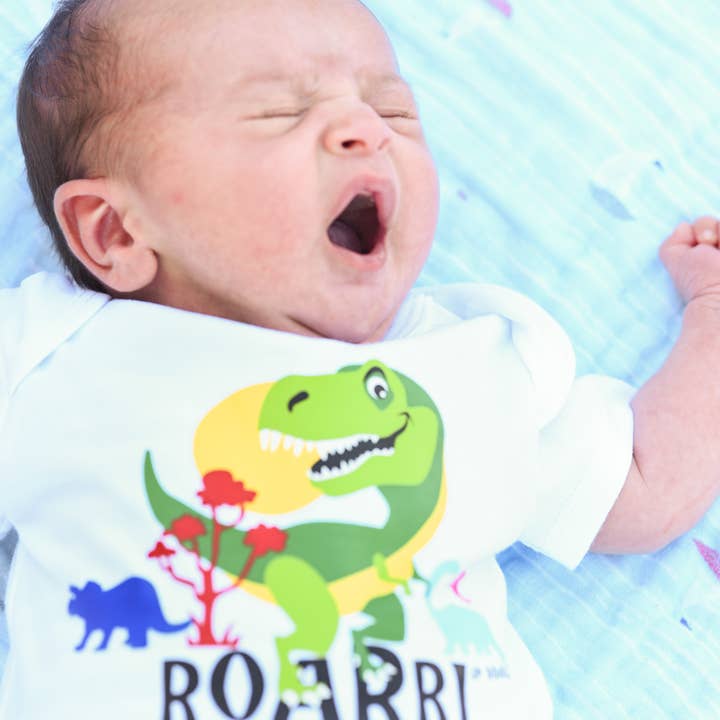 JP Doodles - Wholesale Bodysuit (Non-Footed) - Baby - Dinosaur Baby Bodysuit