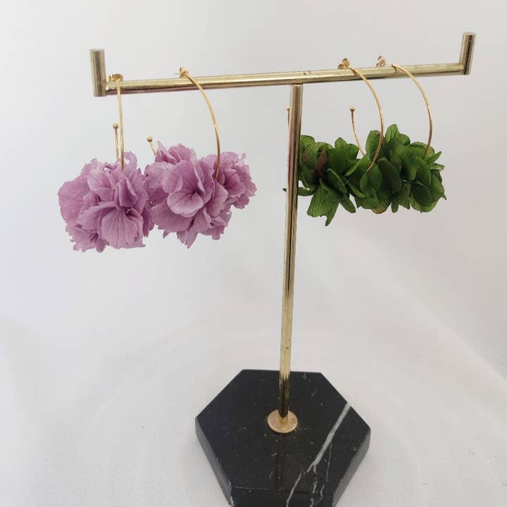 CAPELLINA - Wholesale Dangle Earrings - MAXI HYDRANGEA EARRING