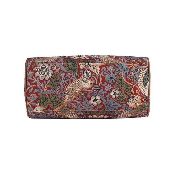 SignareArt - Wholesale Weekender Bag - Women's - TRAV-STRD | WILLIAM MORRIS STRAWBERRY THIEF RED TRAVEL BAG WEEKEND GYM HOLDALL
