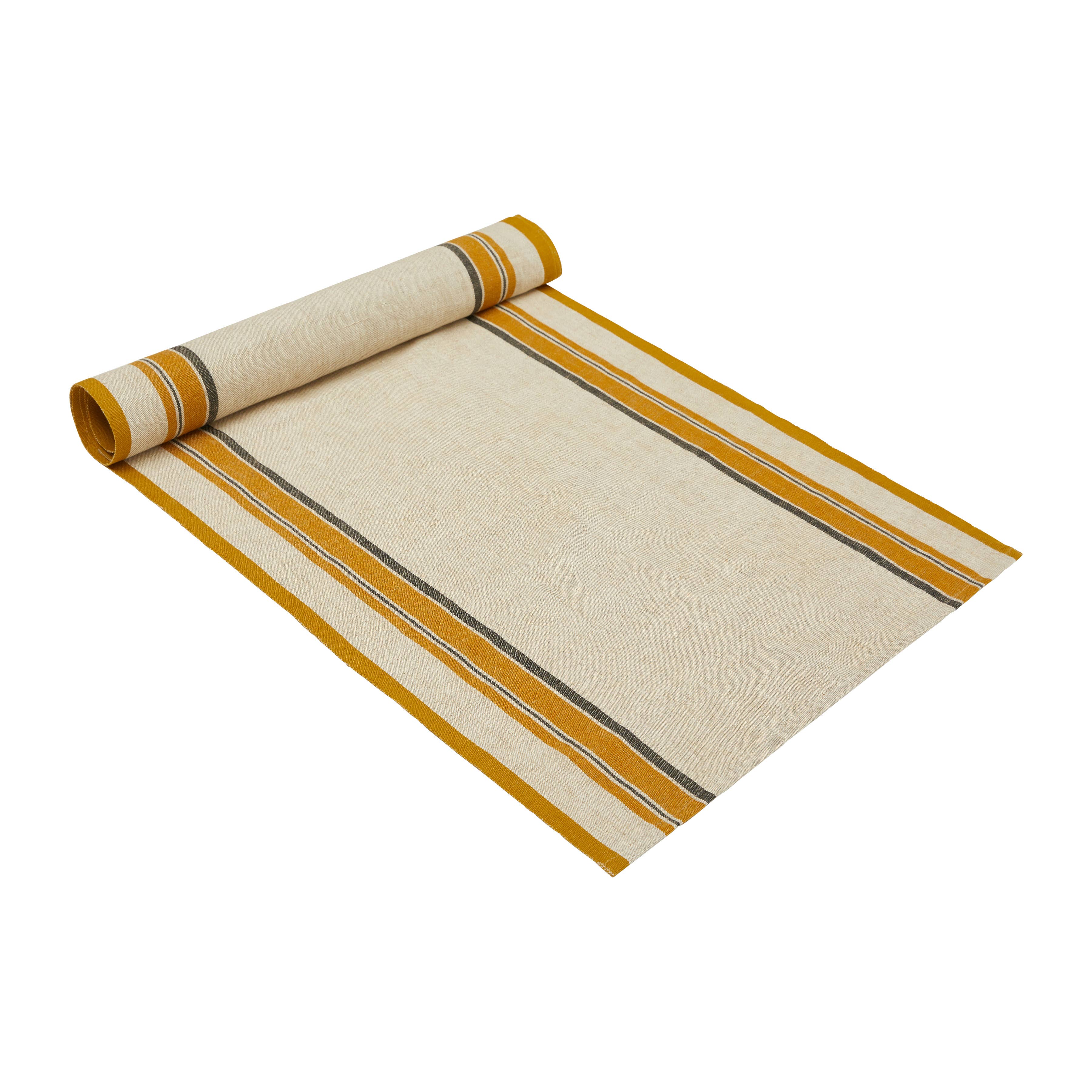 Antibes Natural & Mustard Runner 20x72 for wholesale on Faire0