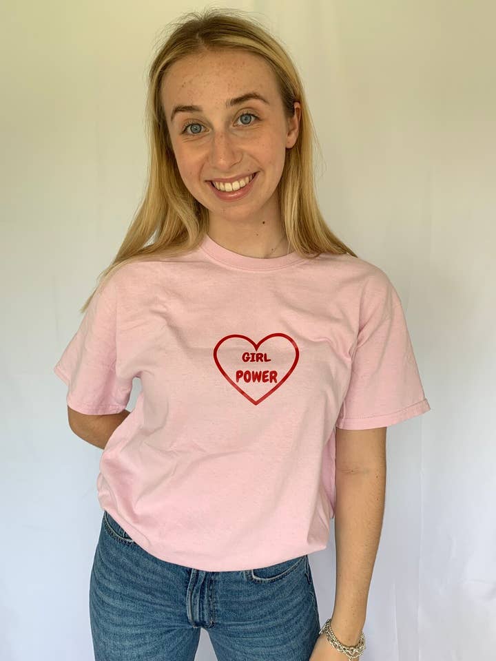 Girl Power T-Shirt for wholesale by One Too Many Tees